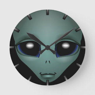 Redondo Mediano Reloj extranjero ET Regalos Alien Decoración Alien