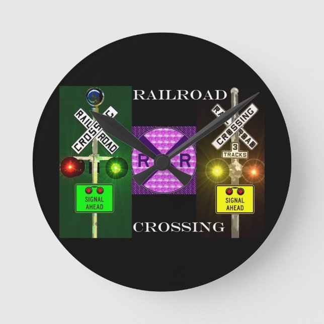 Redondo Mediano Reloj ferroviario intermitente (Anverso)