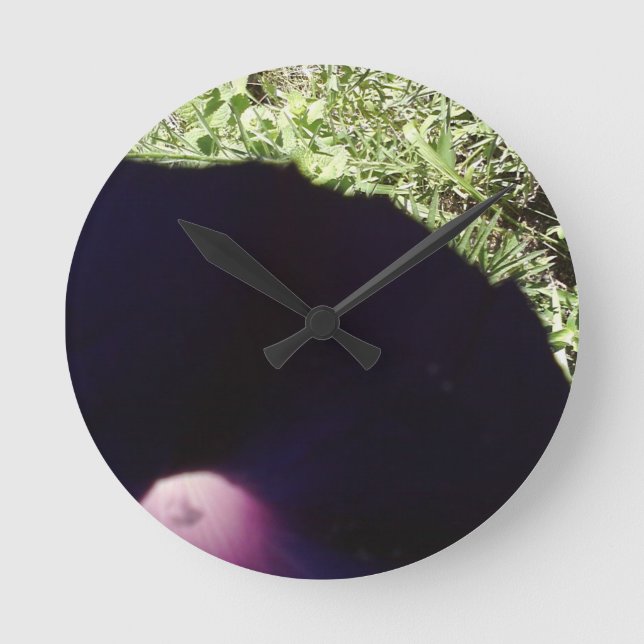 Redondo Mediano Reloj floral (Anverso)