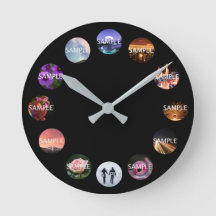 Reloj fotográfico personalizado 12 