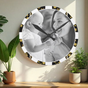 Redondo Mediano Reloj fotográfico personalizado, personalización, 