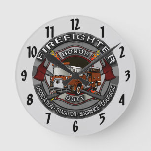 Redondo Mediano Reloj Honor Bombero