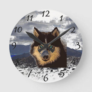 Redondo Mediano Reloj Husky Siberiano
