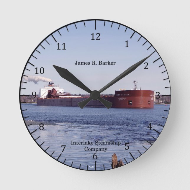 Redondo Mediano reloj James R. Barker (Anverso)