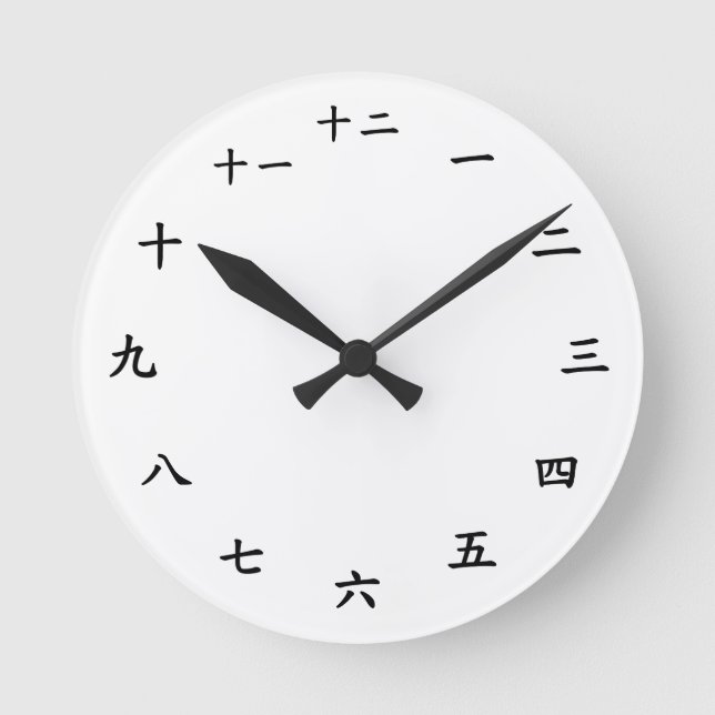 Redondo Mediano Reloj japonés (Anverso)