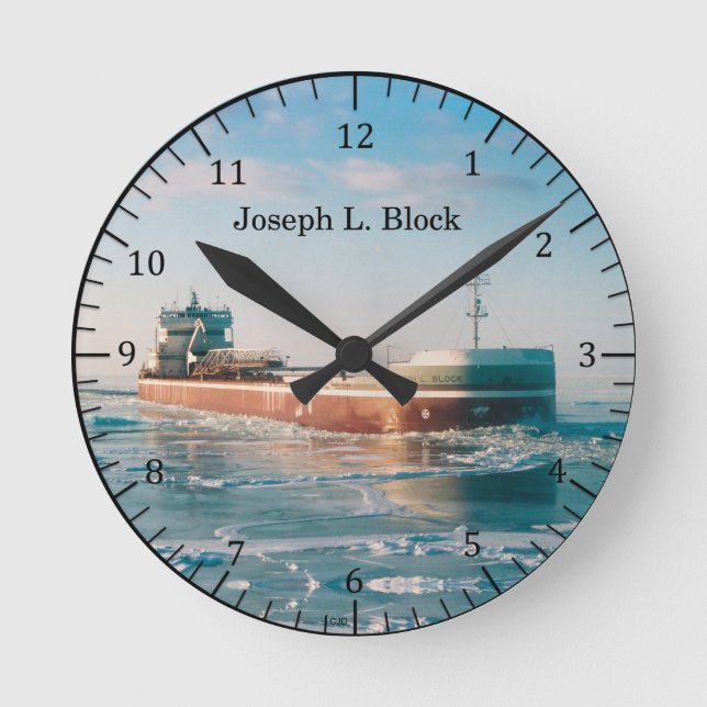 Redondo Mediano Reloj Joseph L. Block (Anverso)