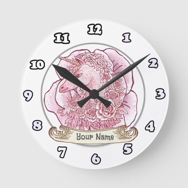 Redondo Mediano Reloj Lady Unicornio (Anverso)
