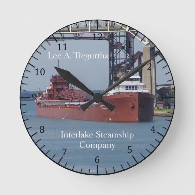 Redondo Mediano Reloj Lee A. Tregurtha (Anverso)