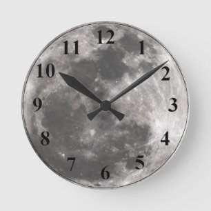 Redondo Mediano Reloj lunar de la luna llena