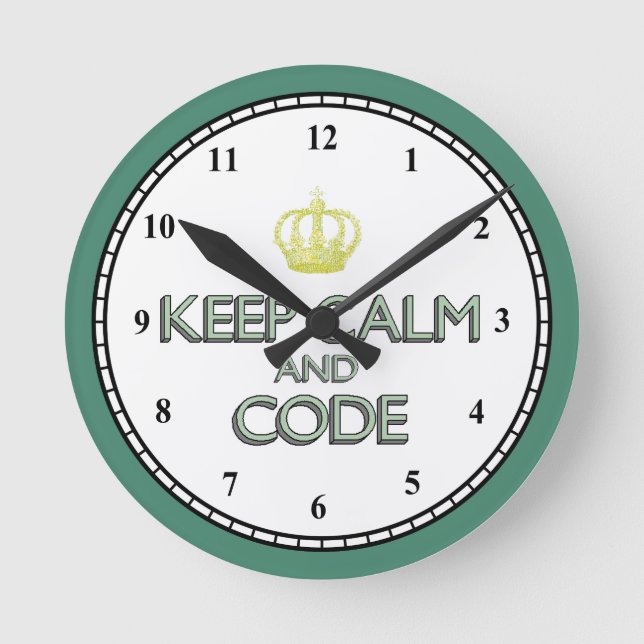 Redondo Mediano Reloj médico del codificador (Anverso)