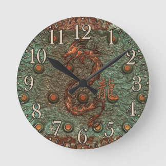Redondo Mediano Reloj metalizado oxidado del arte de la fantasía