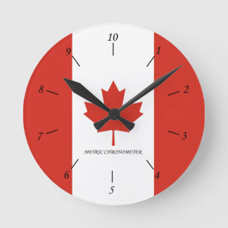 Redondo Mediano Reloj métrico canadiense
