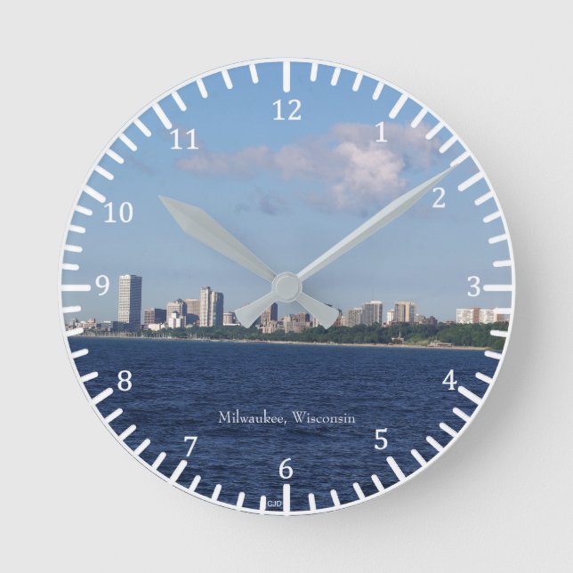 Redondo Mediano Reloj Milwaukee Skyline (Anverso)