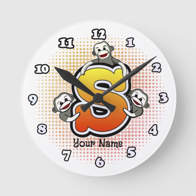 Redondo Mediano Reloj monocromático S (Anverso)