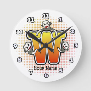 Redondo Mediano Reloj monocromo W