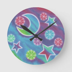 Redondo Mediano Reloj nocturno brillante