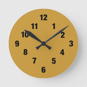 Redondo Mediano Reloj numérico básico