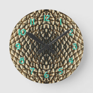 Redondo Mediano Reloj - Patrón de semilla de girasol