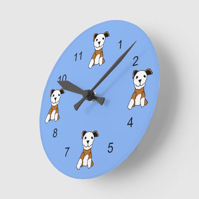 Redondo Mediano Reloj - Perro Juguete (Ángulo)