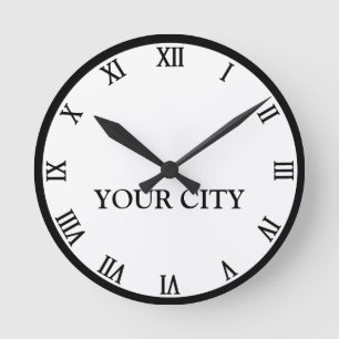 Redondo Mediano Reloj personal de la ciudad
