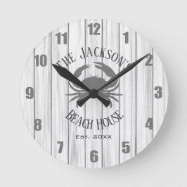 Redondo Mediano Reloj personalizado de Beach House