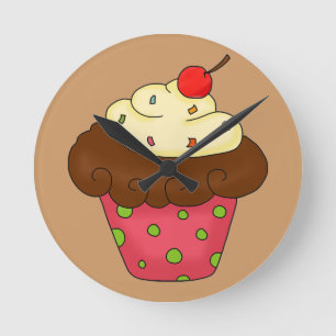 Redondo Mediano Reloj personalizado de la magdalena