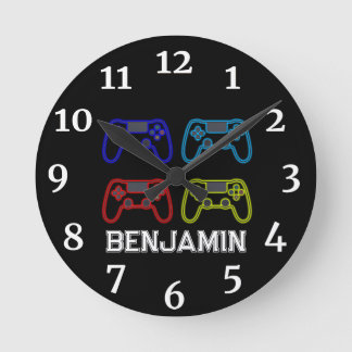 Redondo Mediano Reloj personalizado de Playstation para niños