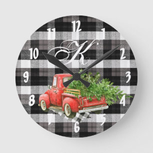Redondo Mediano Reloj personalizado XMAS Camión Baffalo B
