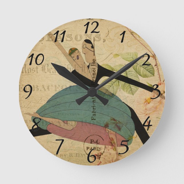 Redondo Mediano Reloj postal francés (Anverso)