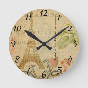 Redondo Mediano Reloj postal francés