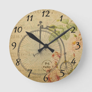 Redondo Mediano Reloj postal francés