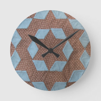Redondo Mediano reloj - Quilt - Patrón de castillo