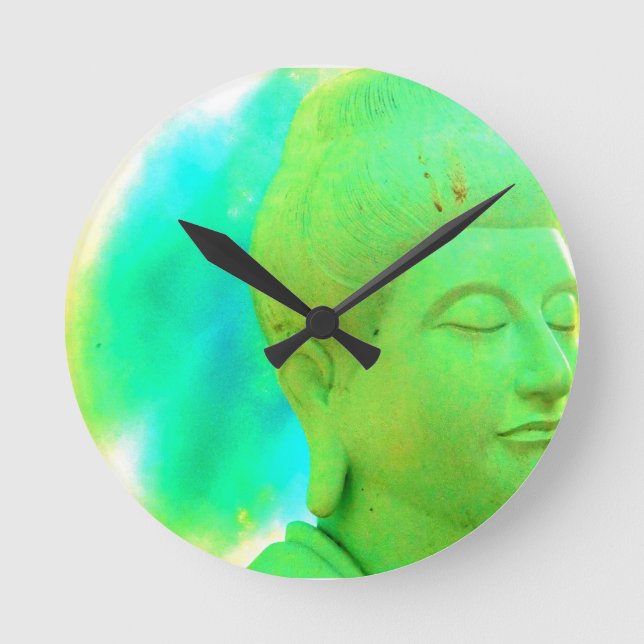 Redondo Mediano Reloj RETRO de BUDA (Anverso)
