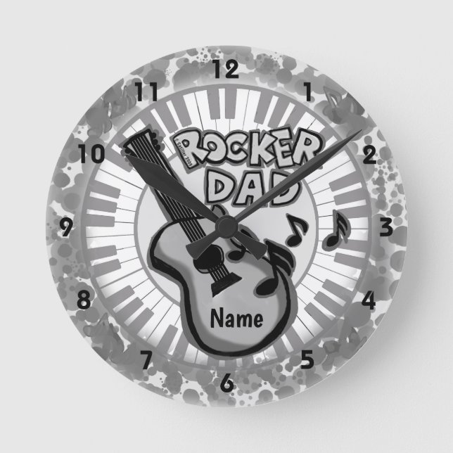 Redondo Mediano Reloj Rocker Dad (Anverso)