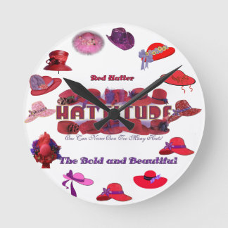 Redondo Mediano reloj rojo del gorra
