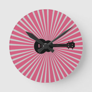 Redondo Mediano Reloj rosa de ráfaga de sol en Ucrania