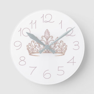 Redondo Mediano Reloj Rosa Princesa Rubor