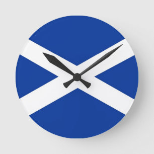 Redondo Mediano reloj scotish de la bandera de país de Escocia