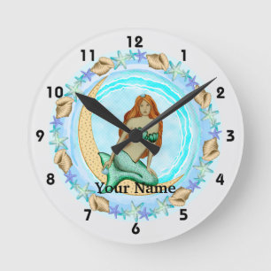 Redondo Mediano Reloj Sirena de la Luna