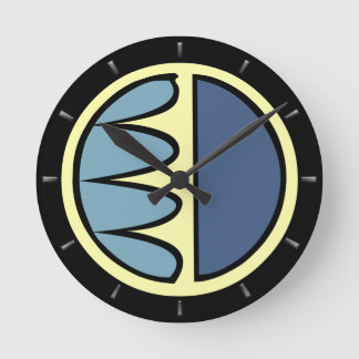 Redondo Mediano Reloj tribal decoración moderna de cerradura de pa