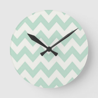 Redondo Mediano Reloj verde claro de Chevron