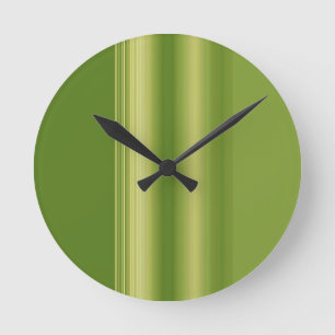 Redondo Mediano Reloj verde oliva retro