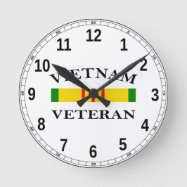 Redondo Mediano Reloj veterano de Vietnam