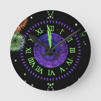Redondo Mediano Reloj Violeta de Medianoche 