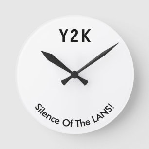 Redondo Mediano Reloj Y2K - Reloj de cuenta atrás