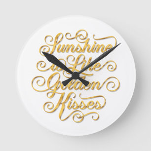 Redondo Mediano Sunshine es como el reloj de la pared de los besos