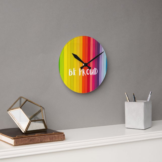 Redondo Mediano Tiempo De Orgulloso Reloj (Oficina)