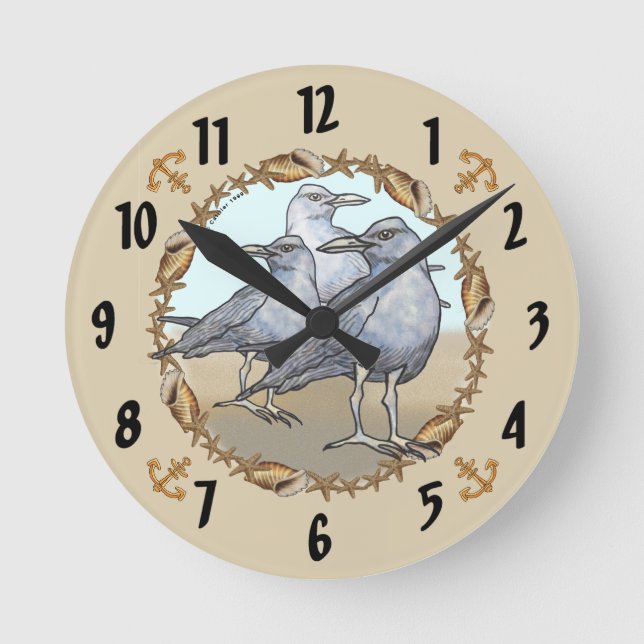Redondo Mediano Tres gaviotas reloj (Anverso)