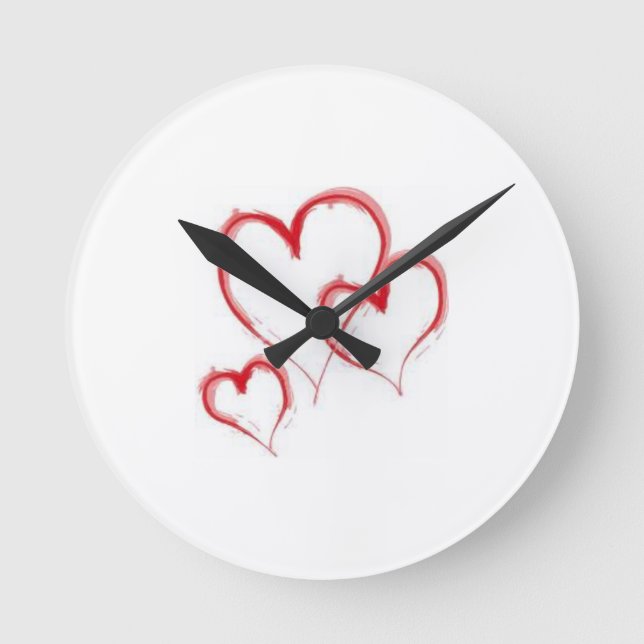 REDONDO MEDIANO **TRIPLE LOS CORAZONES** RELOJ (Anverso)