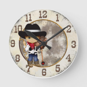 Redondo Mediano Vaquero con el reloj del caballo de palillo